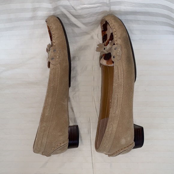 Talbots 6.5 B Loafers with animal print accent. Super comfy - Picture 4 of 7